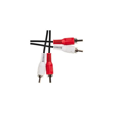 Cable Wholesale RCA Stereo Audio Cable, Dual RCA Male, 2 channel (Right and Left), 3 foot 10R1-02103